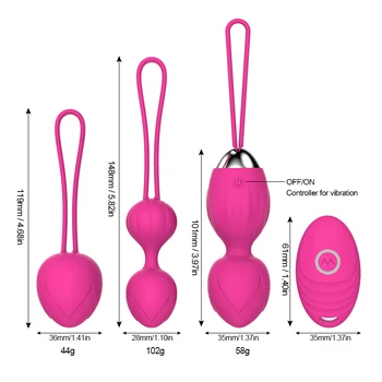 10 Hız Vibratör Kegel Topları Ben wa topu G Spot Vibratör Kablosuz Uzaktan Kumanda Vajinal sıkın Egzersiz seks oyuncakları Kadınlar için