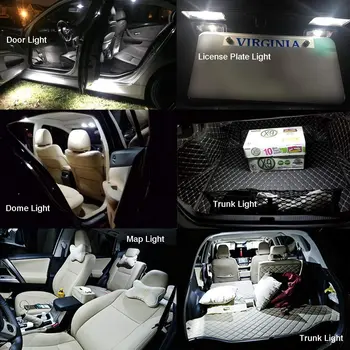 13 Adet Led iç aydınlatma Hyundai Ioniq Hibrid 2019 Otomobiller İçin Led ışıkları aydınlatma kiti otomotiv ampuller Canbus