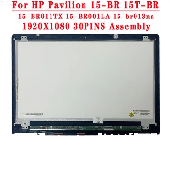 15.6 inç LCD Ekran Cam Meclisi İçin Dokunmatik İle HP Pavilion 15-BR Serisi 15-BR01115-BR001LA 15-br013na 15-br014ng 15-br124tx