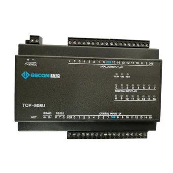 16AI Analog Toplama 16DI Anahtar Girişi Ethernet IO Modülü RS485 232 PLC Uzatma