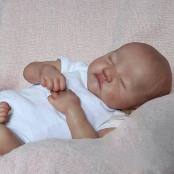 19 inç Bebe Bebek Yeniden Doğmuş Bebek Yenidoğan Uyku Levi Gerçekçi Sevimli Bebek Popüler Bebek Hediye Çocuklar için El Yapımı Bebek Koleksiyon
