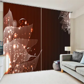 2017 Güzel Dijital Baskı 3D Karartma Perdeleri Oturma odası Yatak odası Perdeler Için Cotinas para sala