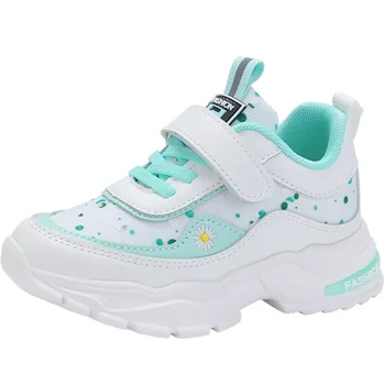 2020 Yeni Bahar Güz Çocuk Ayakkabı Kız Moda Basit Nefes Sneakers Tüm Maç Çocuk Rahat koşu ayakkabıları