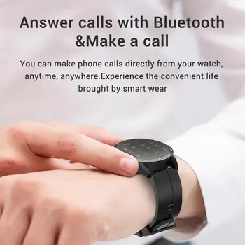 2020 akıllı saat Erkekler Bluetooth Çağrı Tam Dokunmatik İş izle nabız monitörü ios için akıllı saat Android Telefon