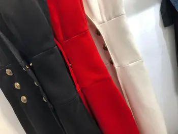 2021 Sonbahar Kış 10.11 yeni kadın moda kolsuz V yaka Kruvaze ince Midi elbise üç renk
