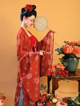2022 hanfu elbise kız çin tarzı nakış kadın geleneksel kostüm halk dans elbise vintage peri performans giyim