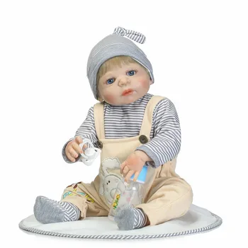 22 inç Tam Vücut Silikon Reborn bebek bebe alive canlı yıkanmak oyuncak el yapımı bebekler için çocuk doğum günü hediyesi Mevcut Yıkanmak Oyuncak