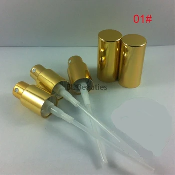 500 adet / grup Altın Gümüş Alüminyum Losyon Pompası Püskürtücü Kafa,Parfüm Uçucu yağ Şişesi İle Maç ,boyun Boyutu:18mm, tipi: 18/410