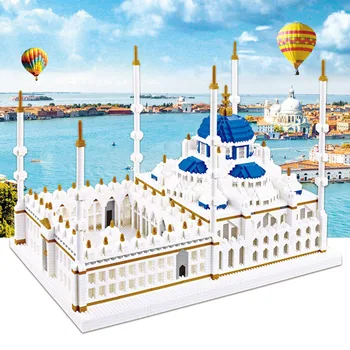 6850 adet Dünyaca Ünlü Mimari Modeli Yapı Taşları Romantik Türkiye Mikro Elmas Blokları Tuğla DIY Oyuncaklar Çocuk Hediyeler Için