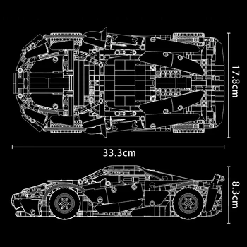 720S-Gt Ünlü Yarış Araba Yapı Taşları Moc Modeli Çocuk Spor Araba Eğitim Montaj Yüksek Teknoloji Tuğla Oyuncaklar Çocuk Hediyeler