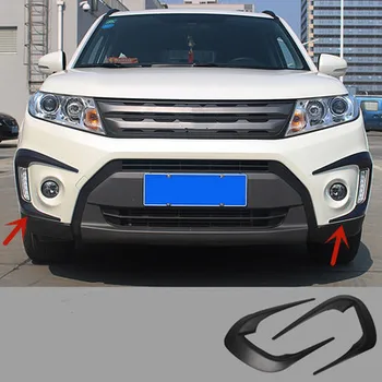 ABS Mühendislik Plastikleri sürüş ışıkları Sis farları dekoratif çerçeve koruma araba aksesuarları Suzuki vitara 2016-2019 Için