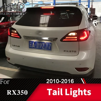 AKD Lexus RX350 ıçin Araba Styling Arka Lambaları Kuyruk Lambası 2010-2016 LED Kuyruk ışık DRL Kuyruk Lambası Dönüş Sinyali Arka Ters Fren