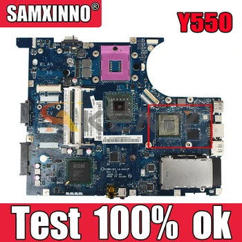 Akemy LA - 4602P LA-4601P Anakart Için Lenovo Y550 Laptop Anakart PGA478 PM45 100 % Test Çalışma Hediye CPU