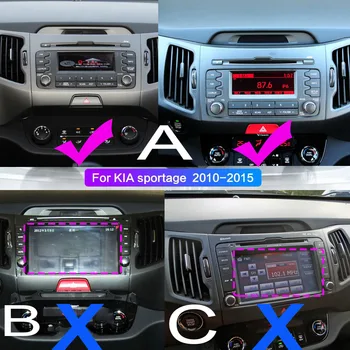 Android 10 2 din Araba Radyo Multimedya IPS Video Oynatıcı KIA Sportage3 2010-2016 İçin GPS Navigasyon Autoradio wifi DVR DVD