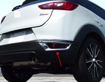 Araba Aksesuarları Mazda CX-3 2017-2021 ıçin ABS Arka Kuyruk Sis ışık Lambası Çerçeve Kapak Trim 2 adet