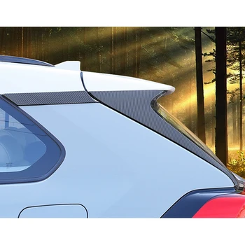 Araba Arka Pencere Yan Spoiler Canard Splitter Dekoratif Çerçeve Trim Toyota RAV4 Tamir 2020 2021 ıçin Karbon Fiber