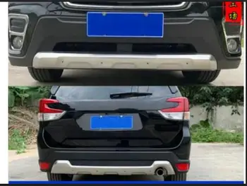 Araba Styling Için Subaru Forester SK 2018 2019 Paslanmaz Çelik Ön ve Arka Tampon Skid Koruyucu güvenlik el tutamağı kapağı Düzeltir 2 adet