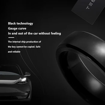 Araba akıllı parmak anahtarlık anahtar kart anahtar Fob Tesla modeli 3 Y tüm yıl oto aksesuarları için