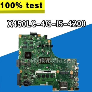 Asus için X450LC 4G I5 4200 Laptop Anakart sistem kartı Ana Kurulu Kartı Mantık Kurulu Iyi Test Edilmiş S-4