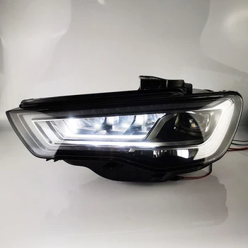 Audi A3 ıçin araba Styling Kafa Lambası Farlar-2016 S3 LED Far DRL Hıd Kafa Lambası Bi Xenon Işın Aksesuarları