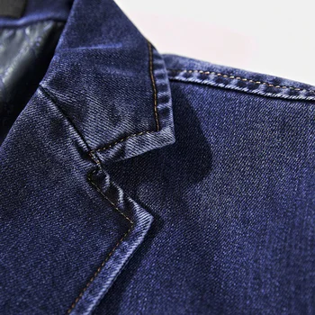 Avrupa ve Amerikan erkek Kot Ceket XXXXL Yüksek Kaliteli Tasarımcı Marka Bahar Erkek Kot Ceket ve Ceket Artı Boyutu 4XL C896