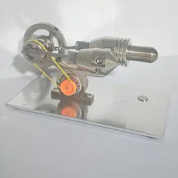 Ayar Motor Yatay Çubuk Gaz Motoru Mikro Dıy Jeneratör Buhar Motoru Modeli Çocuklar Fizik Deney Eğitim Aydınlanma