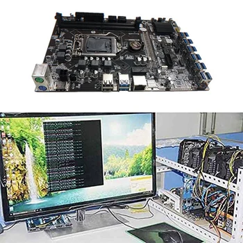 B250C Madencilik Anakart ile G3920 CPU + 1XDDR4 8G 2133 MHz RAM+SATA Kablosu+Anahtarı Kablosu 12 XPCIE USB3. 0 Kart Yuvası Kurulu