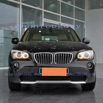BMW X1 E84 F48 2010-15 İÇİN Sol ve Sağ Ön Kiti Kapak Lens Farlar + Tutkal yüksek kalite Araba modifikasyon aksesuarları