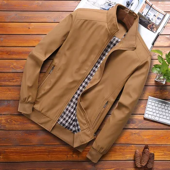 Bahar Yeni erkek Bombacı fermuarlı ceket Erkek Rahat Streetwear Hip Hop Slim Fit Pilot Ceket Erkek Giyim Artı Boyutu 4XL 5XL 6XL