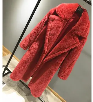 Bayanlar Kış Kar Mont Sıcak Satış İNGILTERE Yıldız Tasarım Boy Kuzu Yün Ceket Gerçek Deri Çim Uzun Dış Giyim