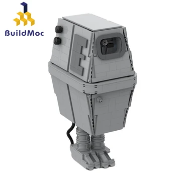Buildmoc Yıldız Film Yeni Bir Umut Gonk Droid MOC Teknik Şarj Robot Modeli Yürüyüş Piller oyuncak inşaat blokları Çocuk İçin hediye