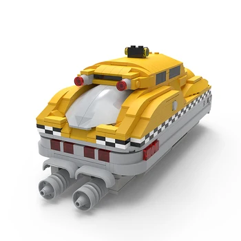 Buildmoc Şehir Beşinci Eleman Film Taksi Araba 997 ADET Tuğla MOC Modeli oyuncak inşaat blokları Çocuklar ıçin DIY Araba Oyuncak Çocuk Hediyeler