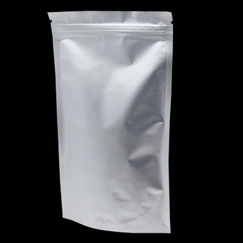 DHL 200 Adet/ grup 14 * 22 cm Saf Doypack Vana Alüminyum Folyo Ambalaj kılıfı İçin gıda Çay Depolama Stand Up ısı Mühür Zip Kilit paketi çanta