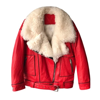 Doğal Gerçek Kürk Kore Yün Ceket Bayan Giyim Ördek Aşağı Kış Ceket Kadınlar için Abrigo Mujer T-G2245 YY898