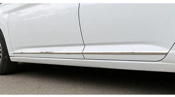 EOsuns araba vücut çarpışma çelik gezileri kapılar dekorasyon eşikleri guard koruma plakaları Volkswagen Sagitar 2019-2020 için