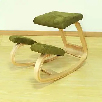 Ergonomik Diz Çökmüş Sandalye Tabure Mobilya Sallanan Ahşap Diz Çökmüş Bilgisayar Duruş Sandalye Tasarım doğru duruş anti-miyopi sandalye