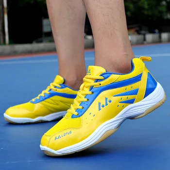 Erkek Profesyonel Tenis Ayakkabıları Yüksek Quallity Kaymaz Unisex Badminton Spor Sneakers Eğitim TableTenis ayakkabı Sapatilha
