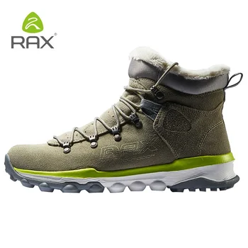 Erkekler Tırmanma spor yürüyüş ayakkabıları Kadın Hakiki Deri Sıcak Peluş trekking ayakkabıları Sevgilisi Yüksek Üst Kaymaz Giyilebilir Ayakkabı AA52327