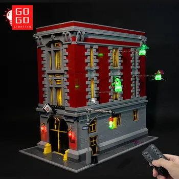 GOGOMOC marka led ışık Up kiti İçin lego 75827 Ghostbusters Firehouse karargahı tuğla ışık oyuncak (sadece ışık hiçbir modeli )