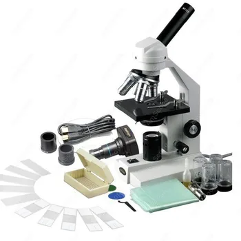 Gelişmiş Bileşik Mikroskop - AmScope Malzemeleri 40X-2500X Gelişmiş Bileşik Mikroskop ile USB dijital kamera ve 10 pc Slayt Kiti