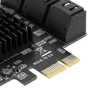 Genişleme Kartı PCI-E 6-Port SATA3. 0 Sabit Disk 6G ASM1166 Master GEN3 1X Arayüzü, genişleme Kartı Dahili Adaptörü