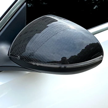 Gerçek Karbon Fiber Yan dikiz aynası kapağı Trim Yan Kanat Ayna Kapakları Mercedes-Benz 2022 S-Class C-Class W206 W223