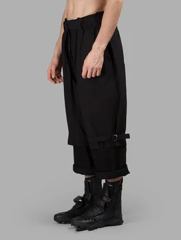 Giyim erkek GD Saç Stilisti moda Podyum Geniş bacak pantolon gevşek rahat pantolon kişilik artı boyutu kostümleri