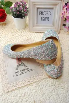 Gümüş Yuvarlak Ayak Taklidi nedime Ayakkabı kadınlar için Düğün Gelin Elbise ShoesParty Topu Dans Balo Ayakkabı