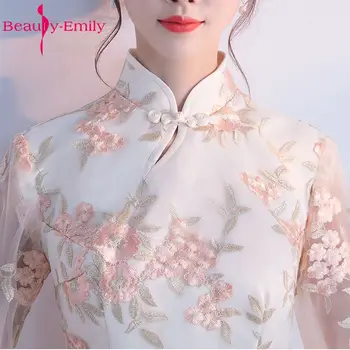 Güzellik-Emily Robe De Soiree Pembe Kısa Gelinlik Modelleri 2017 Seksi Düğün Resmi Elbiseler Custom Made Gelinlik Modelleri