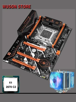 HUANANZHI Deluxe X79 Anakart ile M. 2 Yuvası LGA2011 Anakart ve CPU Intel Xeon E5 2670 C2 Satışa 2 Yıl Garanti