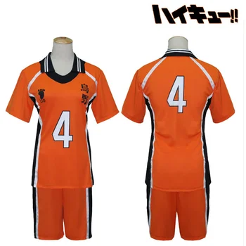 Haikyuu !! Cosplay Kostüm Karasuno Lisesi Voleybol Kulübü Hinata Shyouyou Spor Formalar Üniforma