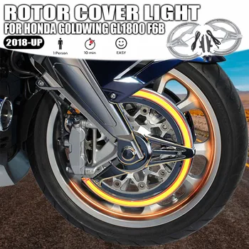 Honda Goldwing için GL 1800 F6B 2018-UP GL 1800 F6B Siyah Krom Yeni Motosiklet Aksesuarları LED Çatal navigasyon ışığı Rotor Kapak