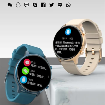 IP68 Su Geçirmez akıllı saat DK18 1.28 İnç Tam Dokunmatik Ekran Uzaktan Müzik nabız monitörü Çağrı Hatırlatma Smartwatch Erkekler için