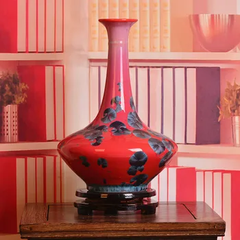 Jingdezhen seramik renk sır sır vazo boncuk modern oturma odası dekorasyon el sanatları dekorasyon
